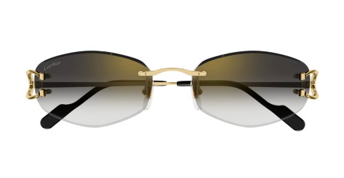 Cartier CT0467S - 001 - 57 Napszemüvegek Arany, Fekete Ovális
