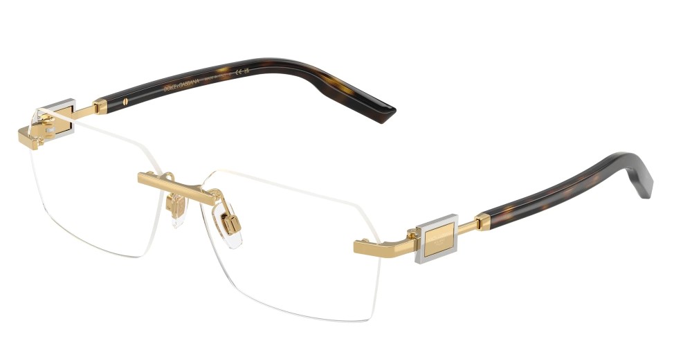 DOLCE & GABBANA DG1361 - ​02 - ​60 Optikai keretek Arany, Havanna Szögletes