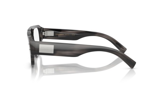DOLCE & GABBANA DG3406 - ​3440 - ​56 Optikai keretek Fekete,Szürke,Mintás Pilóta (Aviator)