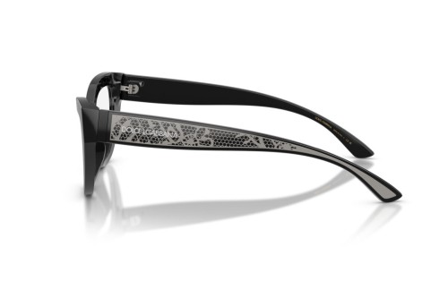 DOLCE & GABBANA DG3412 - ​501 - ​53 Optikai keretek Fekete Cat Eye (Macskaszem)