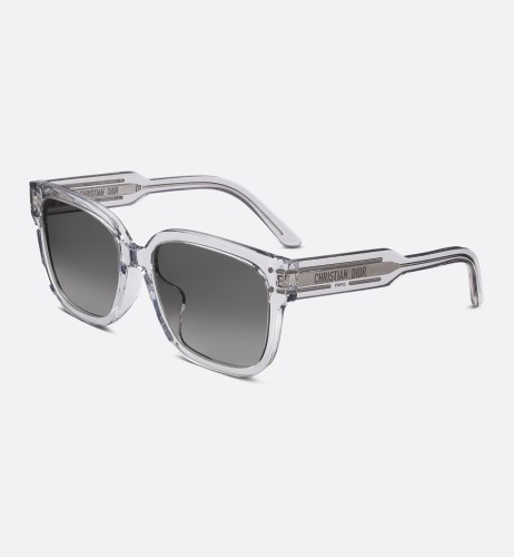 Dior DIORSIGNATURE S7F - 45A1 O - 58 Napszemüvegek Átlátszó,Ezüst Szögletes