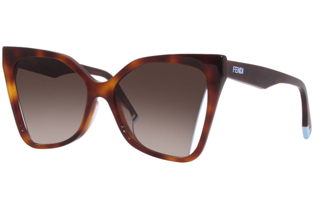 Fendi FE40010U - 53F - 55 Napszemüvegek Havanna Cat Eye (Macskaszem)