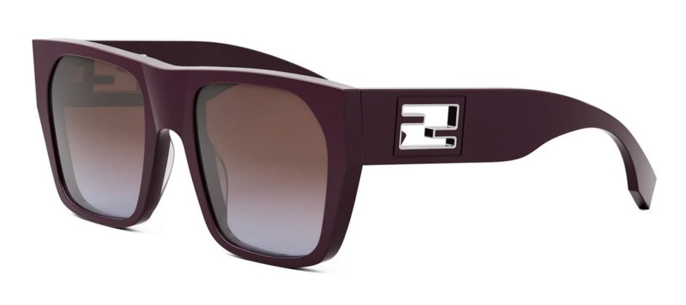 Fendi FE40124F - 81T - 57 Napszemüvegek Lila Szögletes