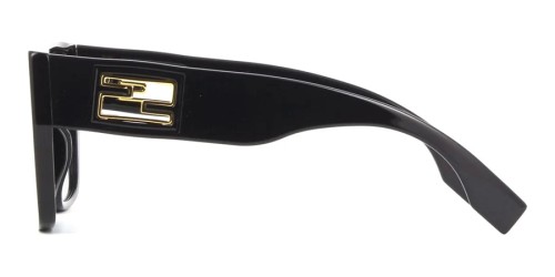 Fendi FE40124F - 01B - 57 Napszemüvegek Fekete Szögletes