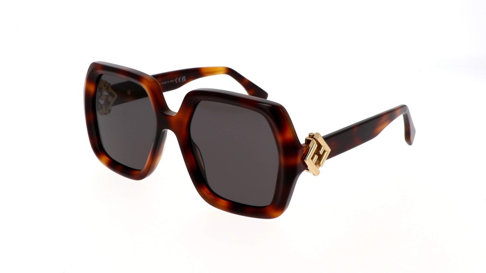 Fendi FE40139F - 53A - 54 Napszemüvegek Havanna Szögletes