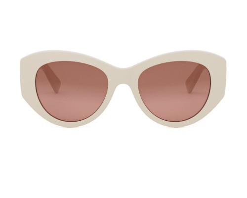 Bvlgari BV40050I - 25F - 52 Napszemüvegek Fehér Cat Eye (Macskaszem)