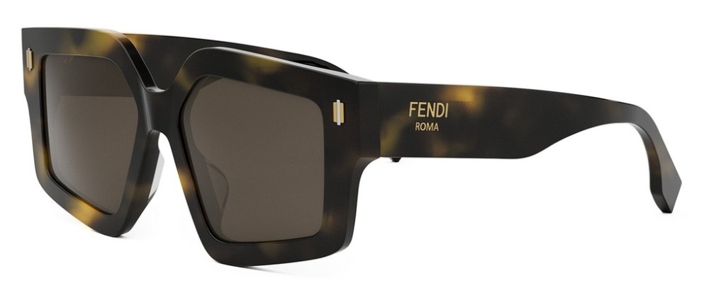 Fendi FE40162F - 52E - 54 Napszemüvegek Dark Havanna Szögletes