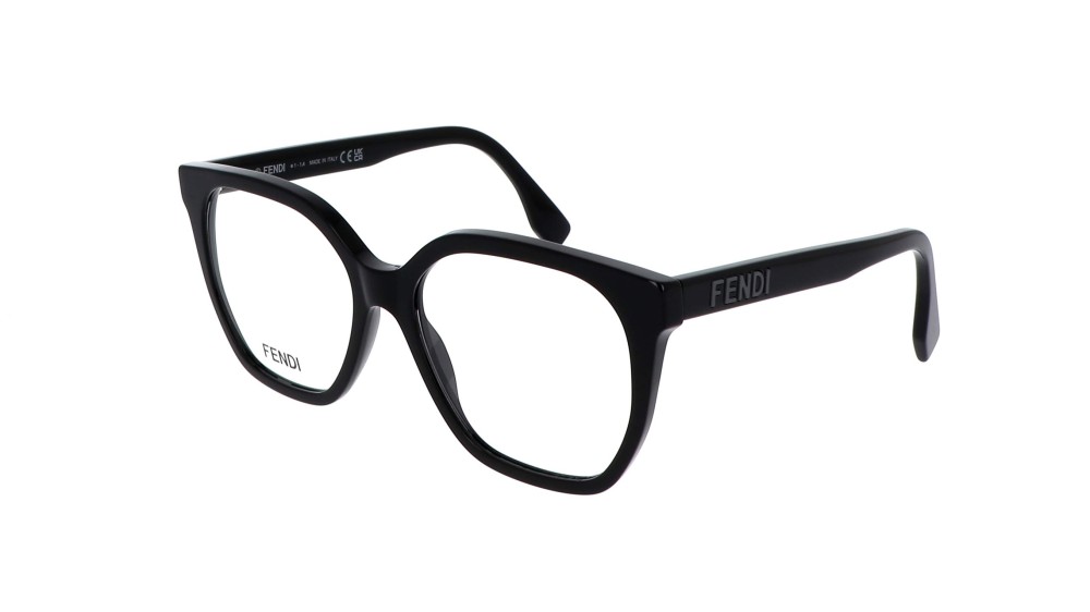 Fendi FE50087I - 001 - 54 Optikai keretek Fekete Szögletes