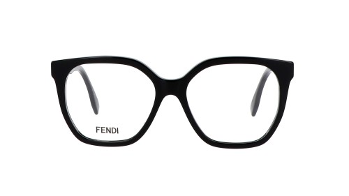 Fendi FE50087I - 001 - 54 Optikai keretek Fekete Szögletes