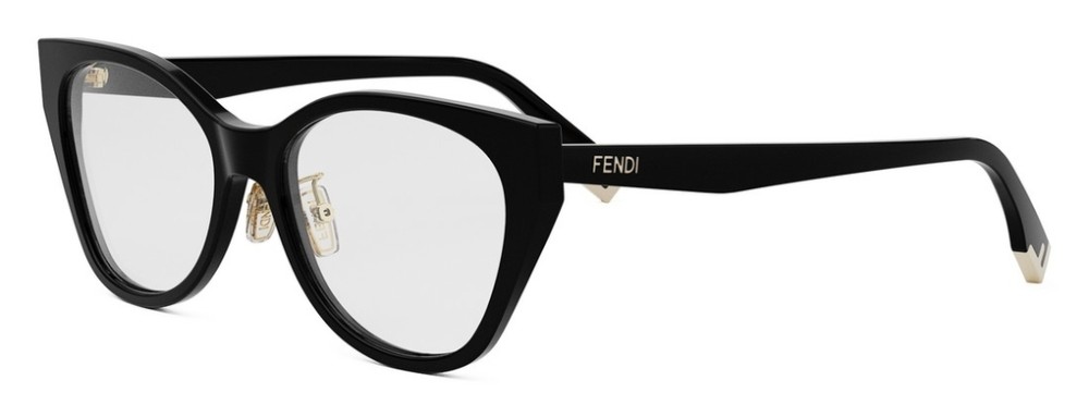 Fendi FE50120F - 001 - 54 Optikai keretek Fekete Cat Eye (Macskaszem)