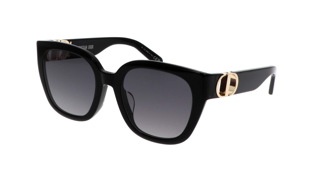 Dior 30MONTAIGNE S10F - 10A1 O - 54 Napszemüvegek Fekete,Arany Szögletes