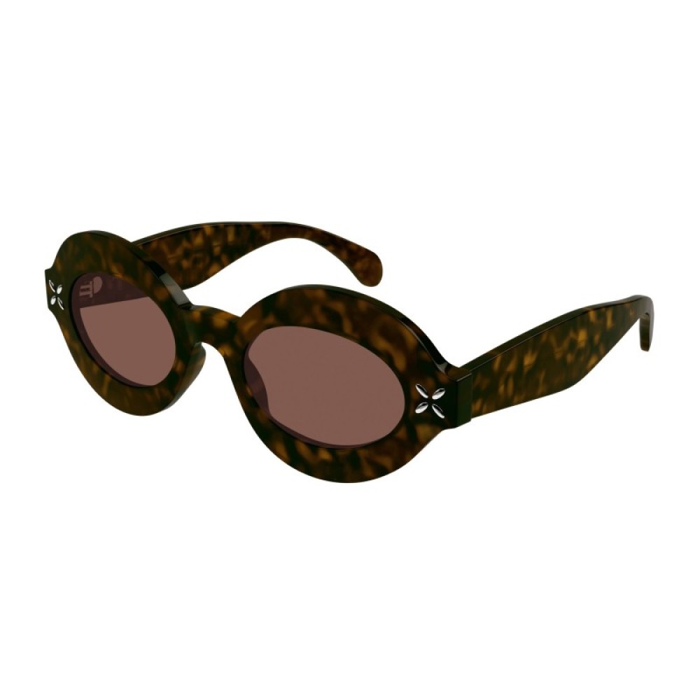 Alaia AA0059S - 003 - 49 Napszemüvegek Mintás,Barna Cat Eye (Macskaszem)