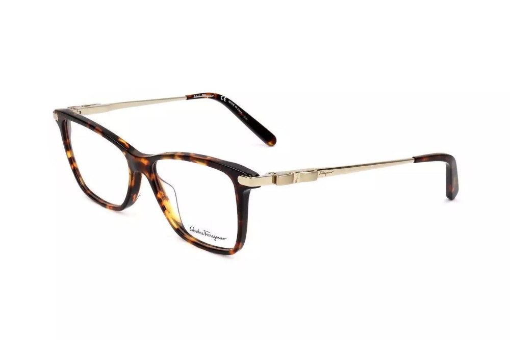 Salvatore Ferragamo SF2872 - 272 - 54 Optikai keretek Havanna, Arany Szögletes
