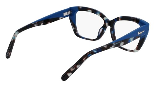 Salvatore Ferragamo SF2938 - 414 - 53 Optikai keretek Kék, Havanna Cat Eye (Macskaszem)