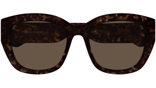 Alexander McQueen AM0451SA - 002 - 55 Napszemüvegek Barna,Mintás Pillow (Lekerekített)
