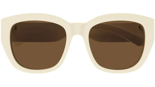 Alexander McQueen AM0451SA - 004 - 55 Napszemüvegek Bézs Szögletes