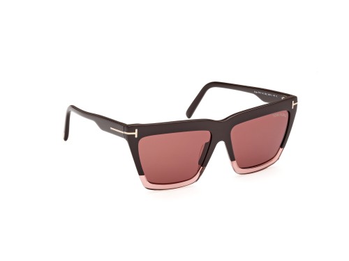 Tom Ford FT1110 EDEN - 50Z - 56 Napszemüvegek Barna, Rózsaszín Szögletes