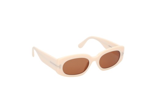 Tom Ford FT1187-F CIELLE - 25E - 54 Napszemüvegek Bézs Ovális