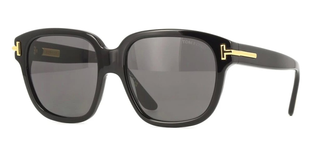 Tom Ford FT1236 ICON COLLECTION - 01A - 58 Napszemüvegek Fekete Szögletes