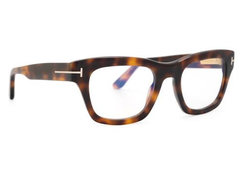 Tom Ford TF6036-B - 053 - 52 - KÉK-IBOLYA FÉNYT SZŰRŐ LENCSÉKKEL Optikai keretek Havanna Szögletes