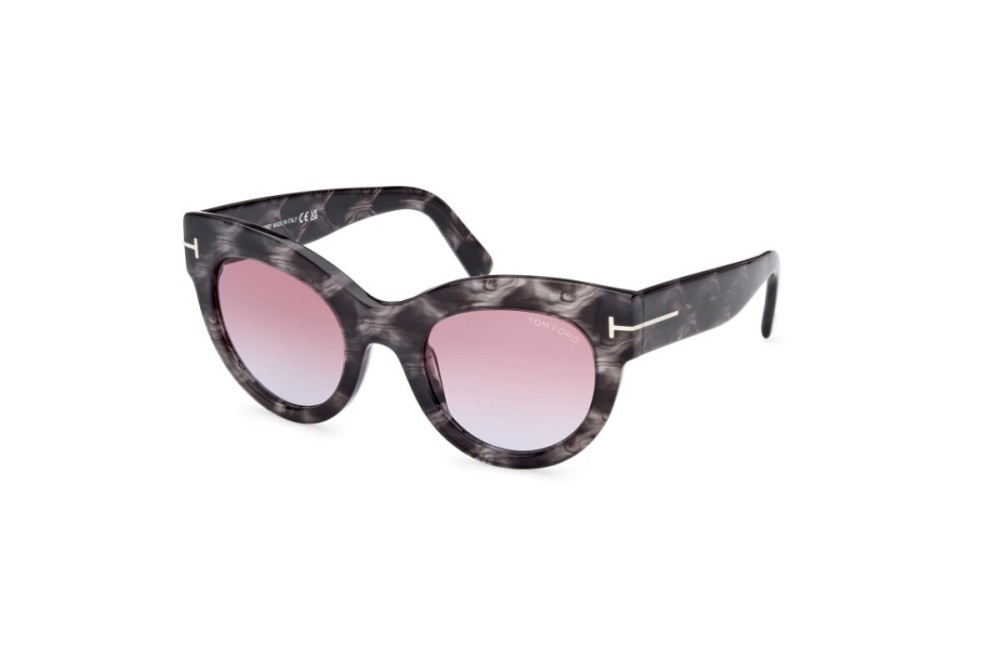 Tom Ford FT1063 LUCILLA - 56Z - 51 Napszemüvegek Havanna Cat Eye (Macskaszem)