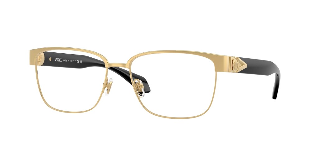 VERSACE VE1306 - ​1002 - ​57 Optikai keretek Arany,Fekete Szögletes