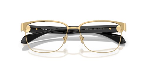 VERSACE VE1306 - ​1002 - ​57 Optikai keretek Arany,Fekete Szögletes