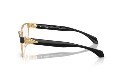 VERSACE VE1306 - ​1436 - ​57 Optikai keretek Arany,Fekete Szögletes