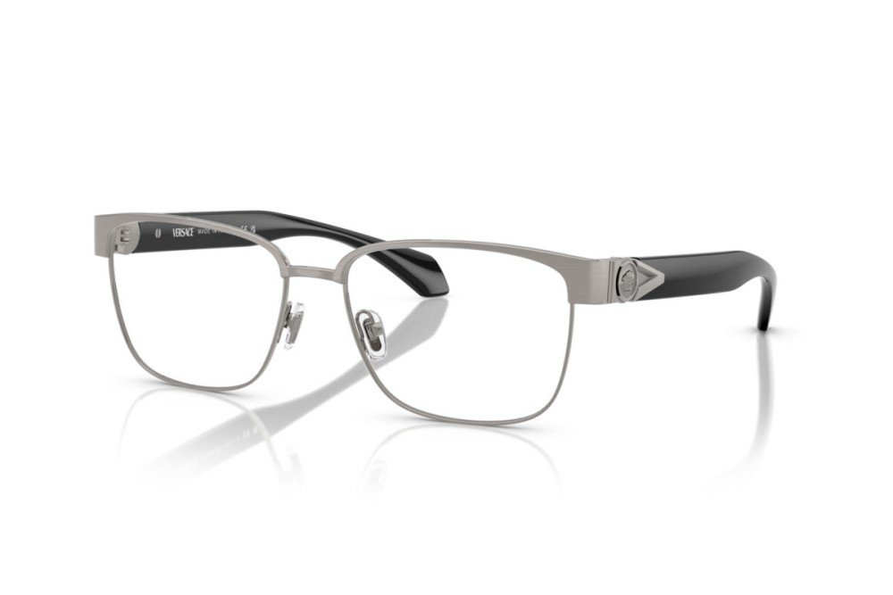 VERSACE VE1306 - ​1262 - ​57 Optikai keretek Ezüst,Fekete Szögletes