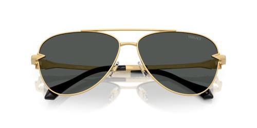 VERSACE VE2283 - ​100287 - ​61 Napszemüvegek Arany, Fekete Pilóta (Aviator)