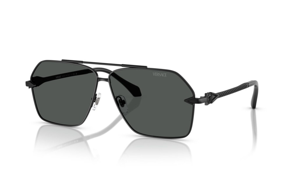 VERSACE VE2284 - ​143687 - ​63 Napszemüvegek Fekete Pilóta (Aviator)