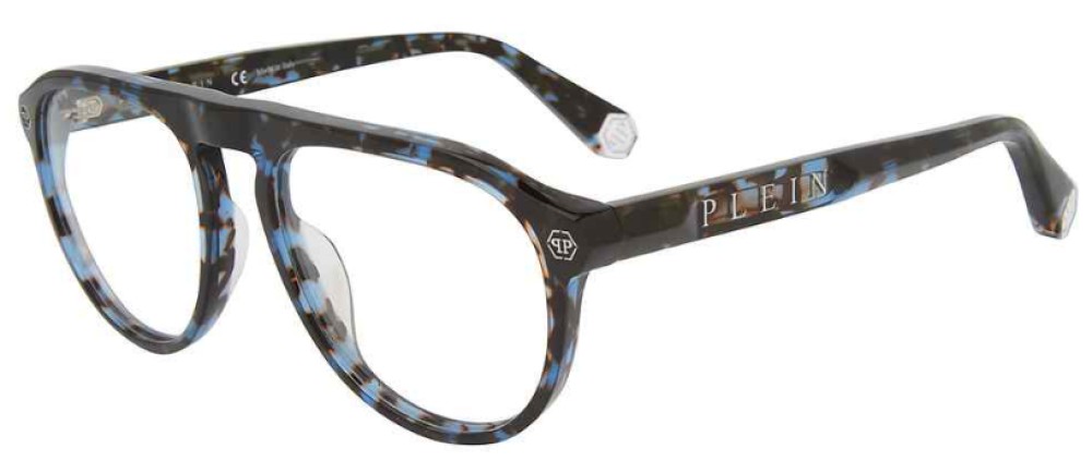 Philipp Plein VPP016 PASSION - 0L93 - 54 Optikai keretek Fekete,Kék,Mintás Pilóta (Aviator)