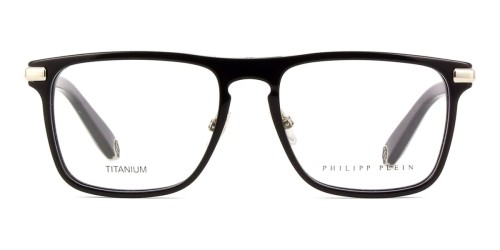 Philipp Plein VPP019 FIRST LOVE - 0700 - 53 Optikai keretek Fekete,Ezüst Szögletes
