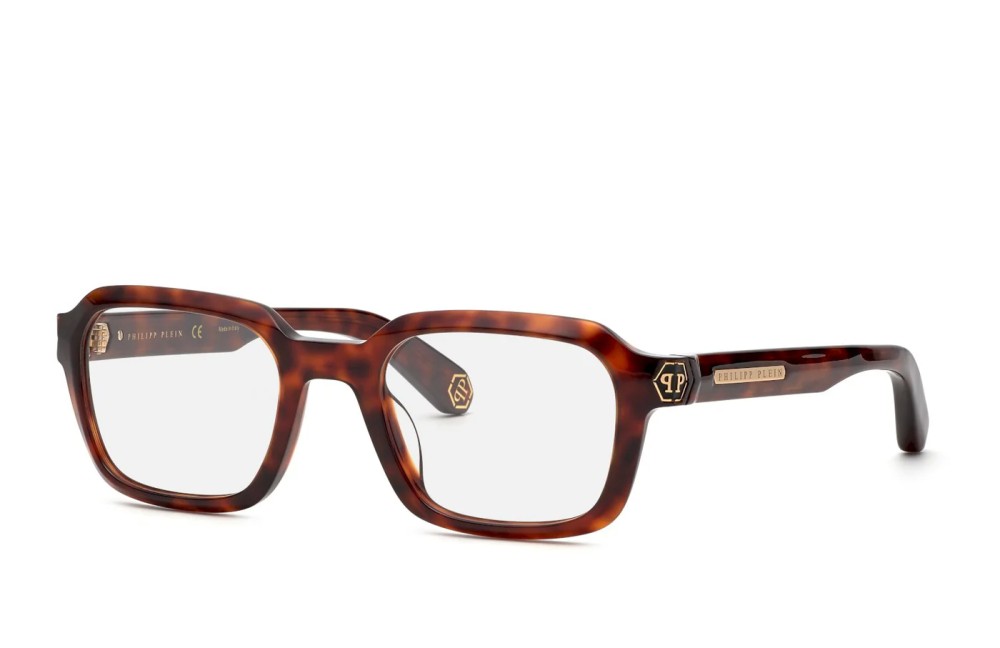 Philipp Plein VPP083 BRAVE SHADE - 0C10 - 52 Optikai keretek Havanna Szögletes