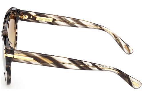 Tom Ford FT1251 ICON COLLECTION - 55F - 57 Napszemüvegek Havanna Pillow (Lekerekített)