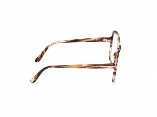 Tom Ford TF6063-B - 055 - 56 - KÉK-IBOLYA FÉNYT SZŰRŐ LENCSÉKKEL Optikai keretek Havanna Szögletes