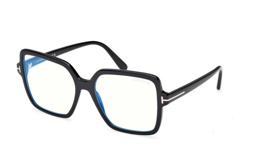 Tom Ford - Optikai keretek - TF6063-B ECO - 001 - 56 - KÉK-IBOLYA FÉNYT SZŰRŐ LENCSÉKKEL