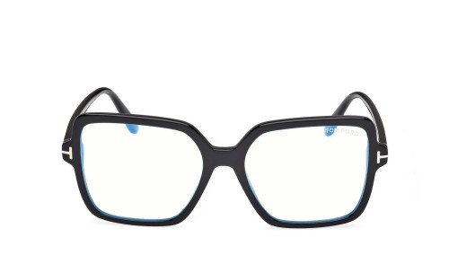 Tom Ford TF6063-B ECO - 001 - 56 - KÉK-IBOLYA FÉNYT SZŰRŐ LENCSÉKKEL Optikai keretek Fekete Szögletes