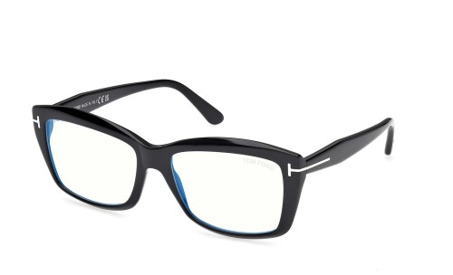 Tom Ford - Optikai keretek - TF6065-B ECO - 001 - 55 - KÉK-IBOLYA FÉNYT SZŰRŐ LENCSÉKKEL