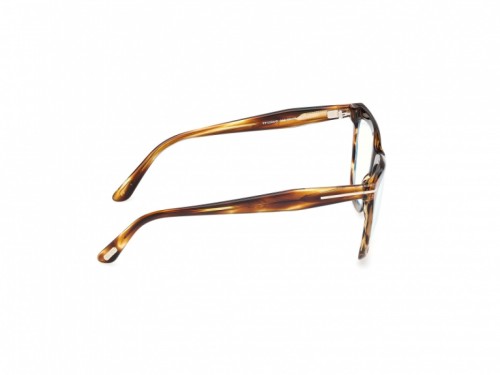 Tom Ford TF6064-B - 055 - 56 - KÉK-IBOLYA FÉNYT SZŰRŐ LENCSÉKKEL Optikai keretek Havanna Cat Eye (Macskaszem)