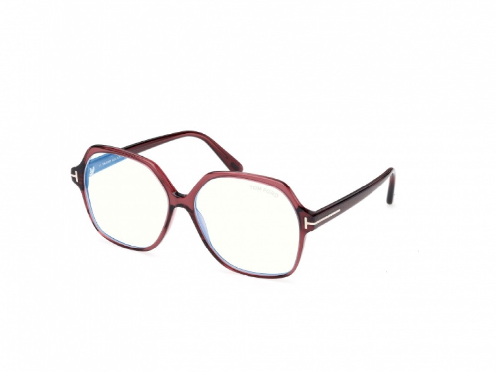 Tom Ford TF6062-B - 071 - 57 - KÉK-IBOLYA FÉNYT SZŰRŐ LENCSÉKKEL Optikai keretek Bordó Szögletes