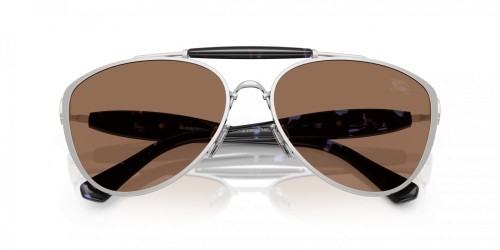 BURBERRY BE3160 - 100573 - 61 Napszemüvegek Ezüst, Fekete Pilóta (Aviator)