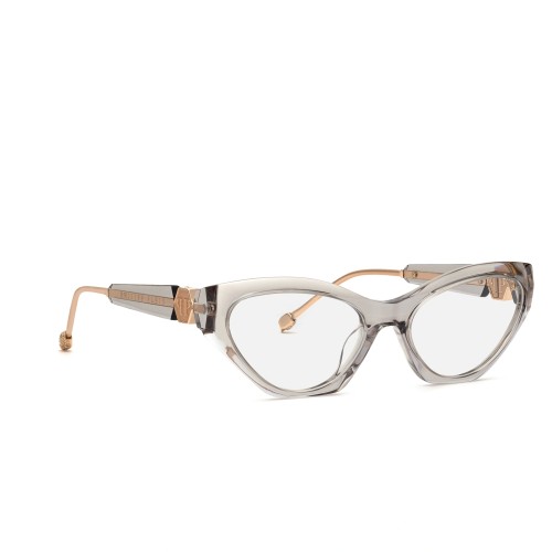 Philipp Plein VPP069S QUEEN - 03GU - 55 Optikai keretek Szürke, Átlátszó Cat Eye (Macskaszem)