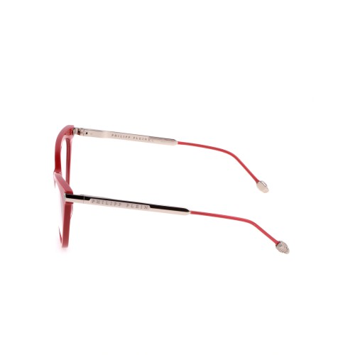 Philipp Plein VPP037S FLAWLESS - 02GH - 54 Optikai keretek Piros, Ezüst Cat Eye (Macskaszem)