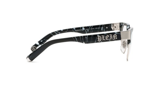 Philipp Plein VPP113 MASTER - 0Z21 - 53 Optikai keretek Márványos Fekete Szögletes