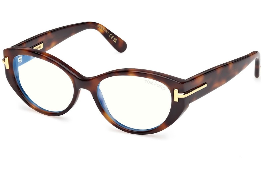 Tom Ford TF6031-F-B ICON COLLECTION - 053 - 54 Optikai keretek Havanna Cat Eye (Macskaszem)