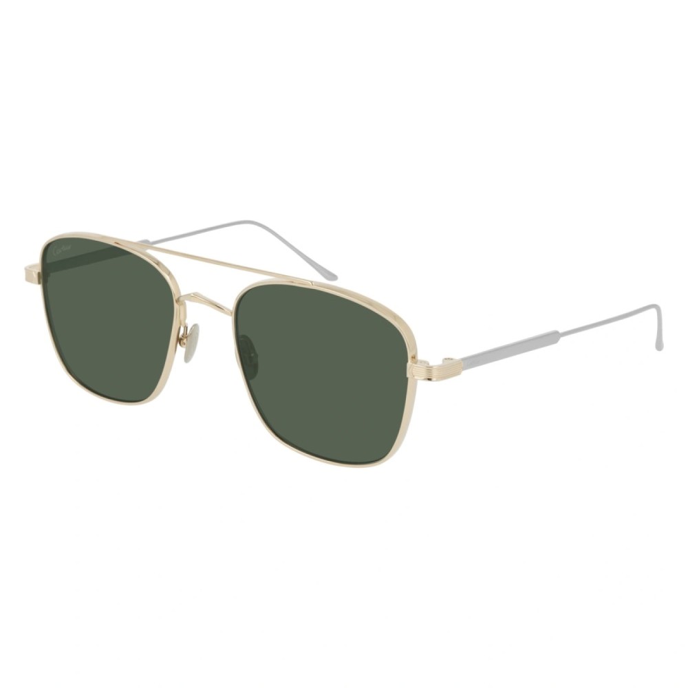 Cartier CT0163S - 006 - 55 Napszemüvegek Arany, Ezüst Pilóta (Aviator)