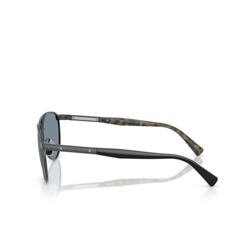 BRUNELLO CUCINELLI BC2007ST - 5021T0 - 56 - POLARIZÁLT LENCSÉKKEL Napszemüvegek Ezüst, Fekete Pilóta (Aviator)