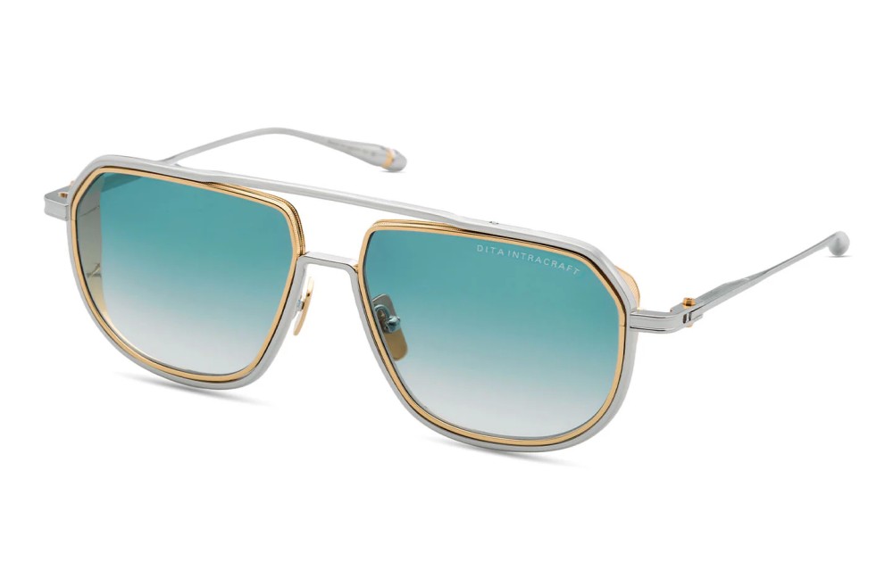 Dita INTRACRAFT DTS165-A TITANIUM - 03 - 59 Napszemüvegek Arany, Ezüst Pilóta (Aviator)
