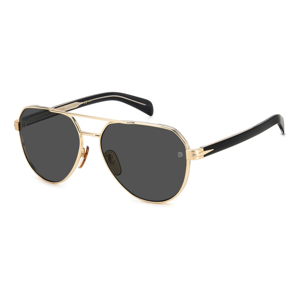 David Beckham DB 1121/G/S - RHLIR - 61 Napszemüvegek Arany, Fekete Pilóta (Aviator)